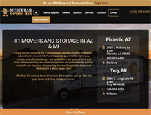 Tablet Screenshot of muscularmovingmen.com